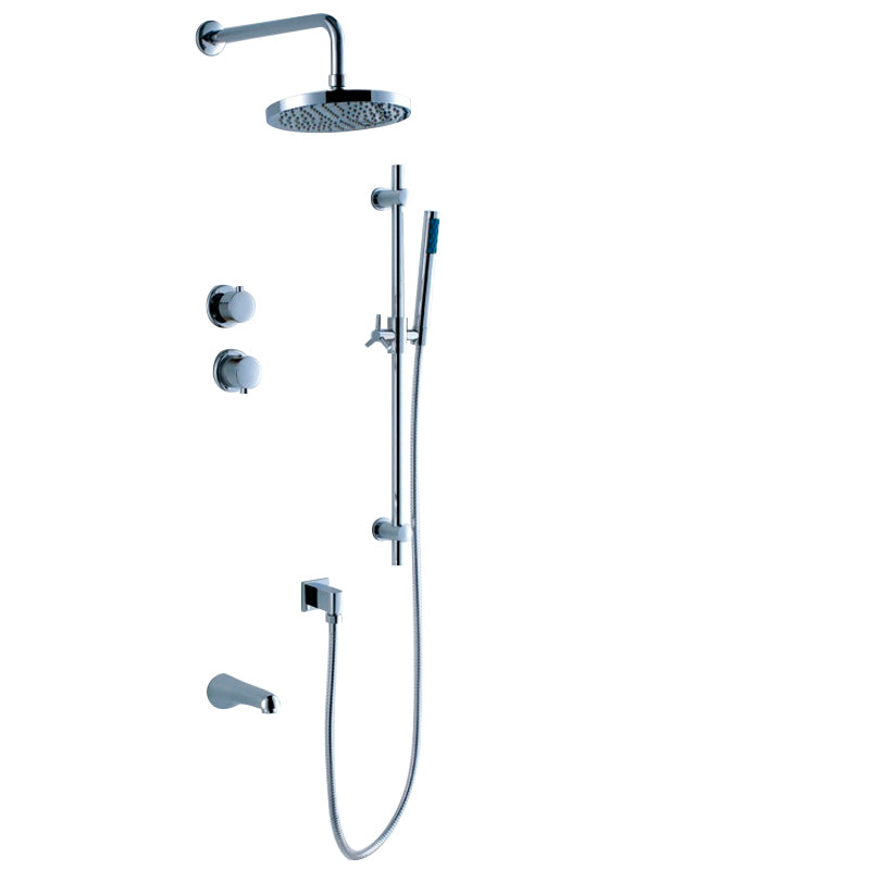 Fabeno Wall Mount Shower Head with Handheld Showers