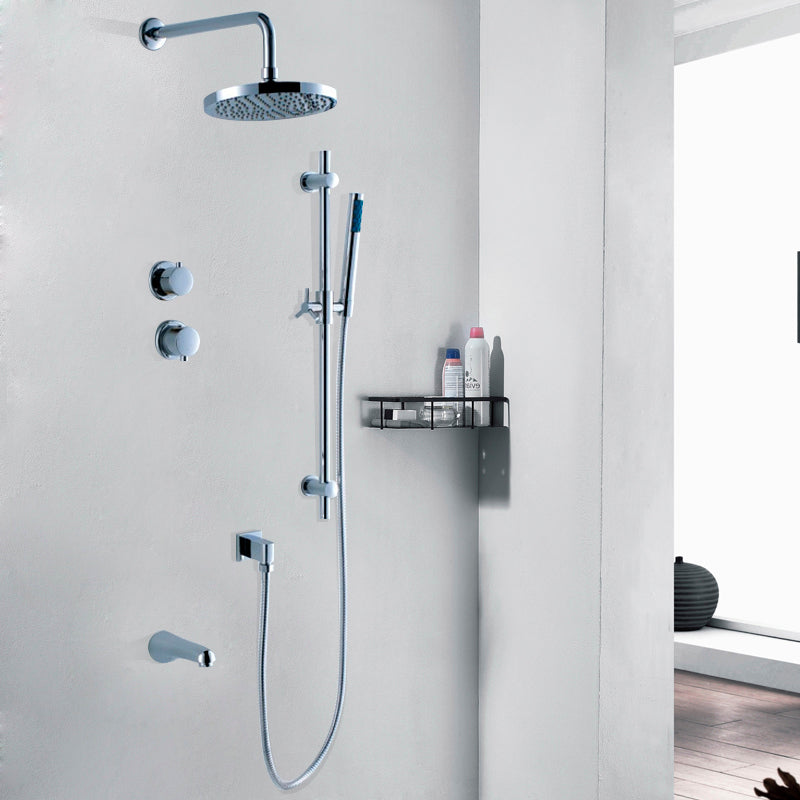 Fabeno Wall Mount Shower Head with Handheld Showers