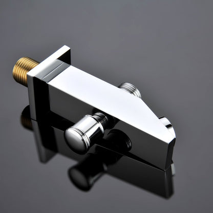 New Digital Display 12 inch Square Romantic Rain Shower