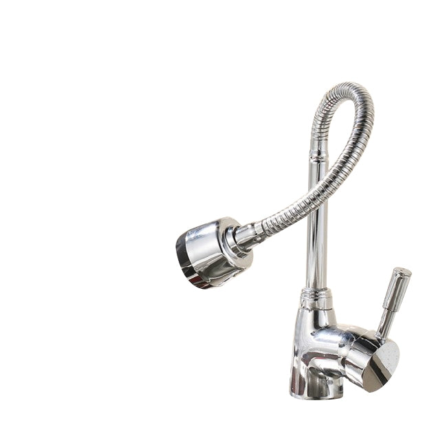 Flexible Single Handle Chrome Kitchen Faucet 