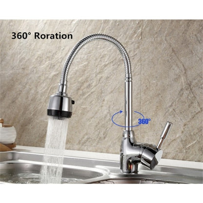 Flexible Single Handle Chrome Kitchen Faucet 