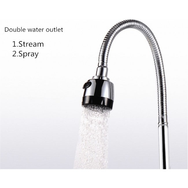 Flexible Single Handle Chrome Kitchen Faucet 