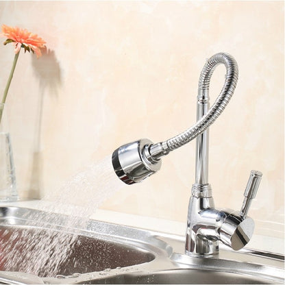 Flexible Single Handle Chrome Kitchen Faucet 