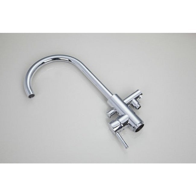 Single Handle Polished Freestanding Bathutub Shower Faucet  2