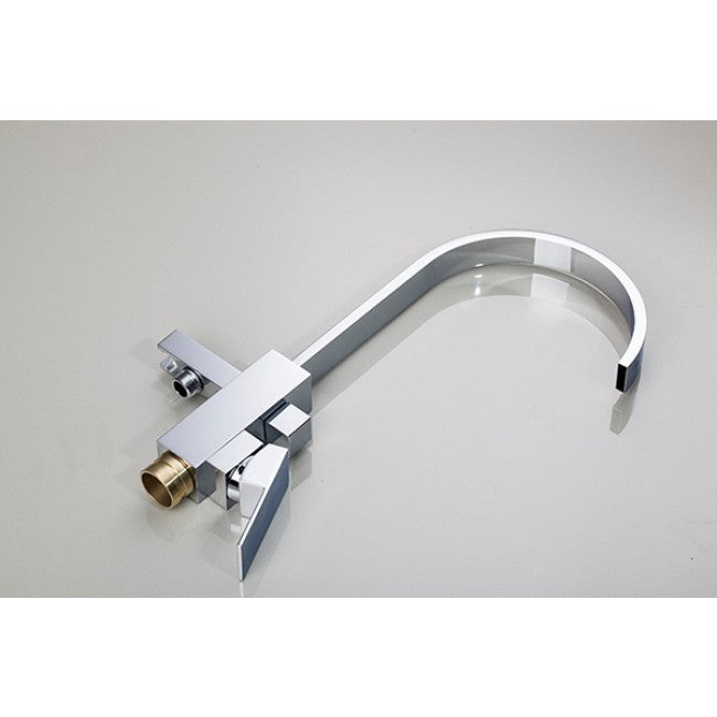 Floor mounted Hot and cold Waterfall Spout Faucet 5