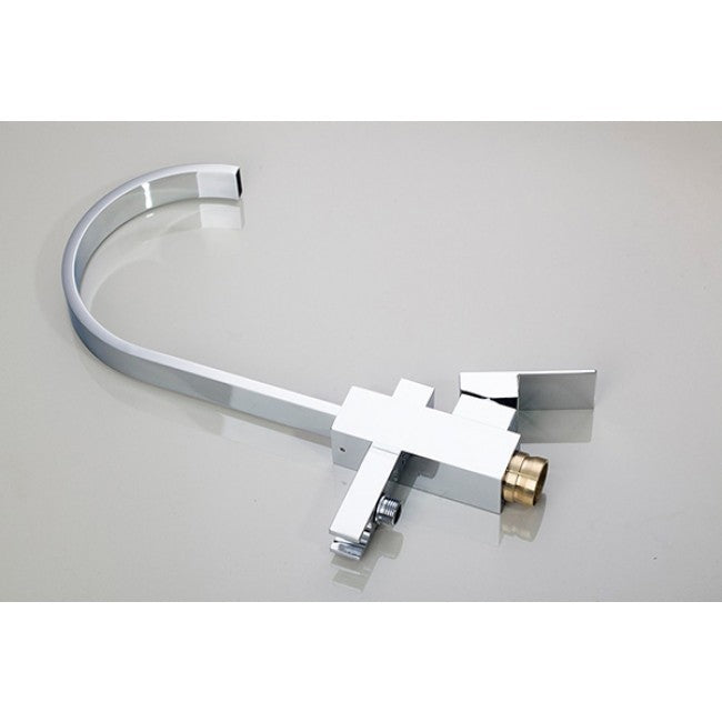 Floor mounted Hot and cold Waterfall Spout Faucet 8