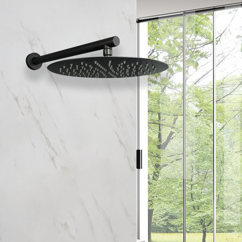 Juno Commercials Wall Mount Rainfall Over Shower Head with Shower Arm