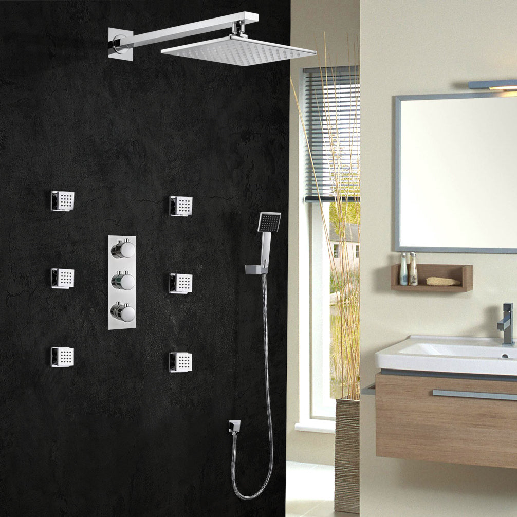 Gelasia Jetted Shower Set with Handheld Showers