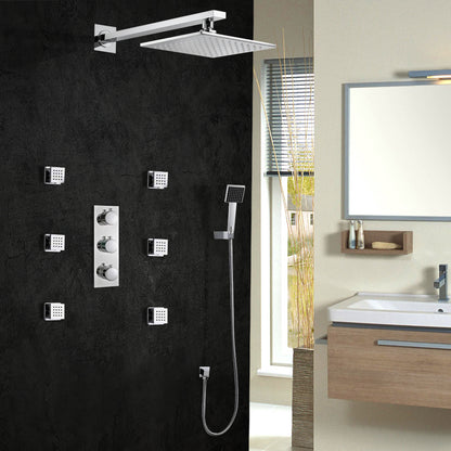 Gelasia Jetted Shower Set with Handheld Showers