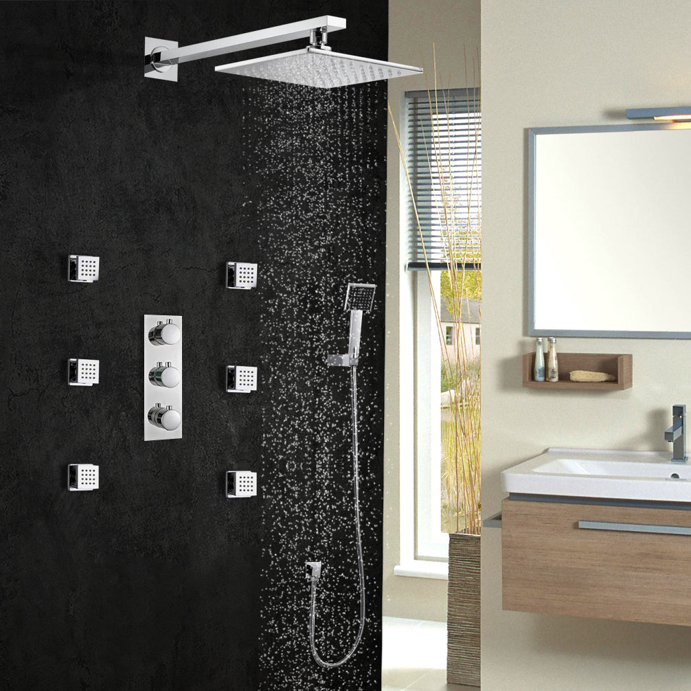 Gelasia Jetted Shower Set with Handheld Showers