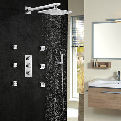 Gelasia Jetted Shower Set with Handheld Showers