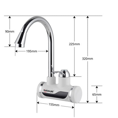 Juno Genoa Tankless Water Heater Kitchen Sink Faucet with LED Display