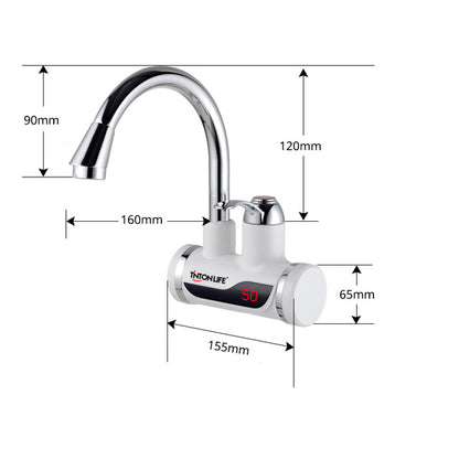 Juno Genoa Tankless Water Heater Kitchen Sink Faucet with LED Display