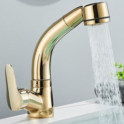 Juno Multi Functional Bathroom Basin Faucet Brass Deck Mounted Mixer Taps