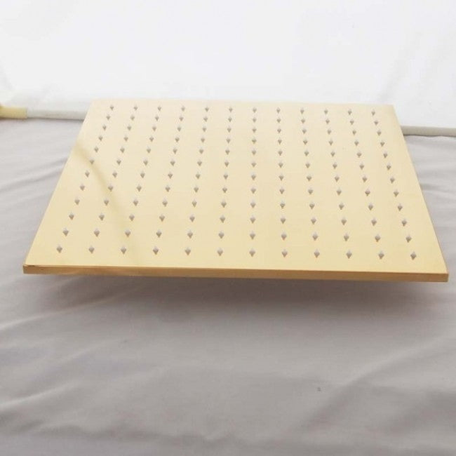 JunoShowers 16" Gold LED Shower Head