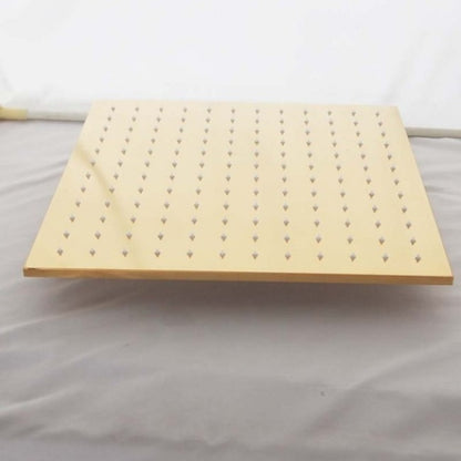 JunoShowers 16" Gold LED Shower Head