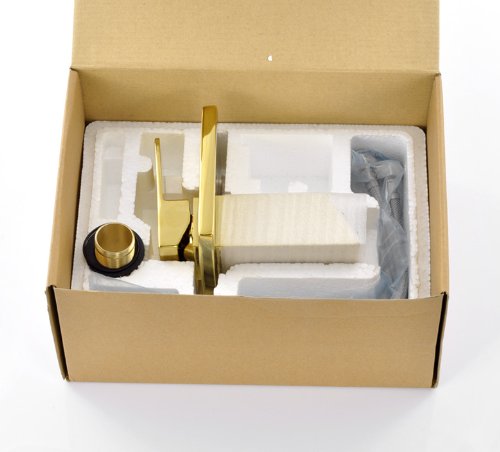 15.5" Single Handle Waterfall Gold Bathroom Faucet