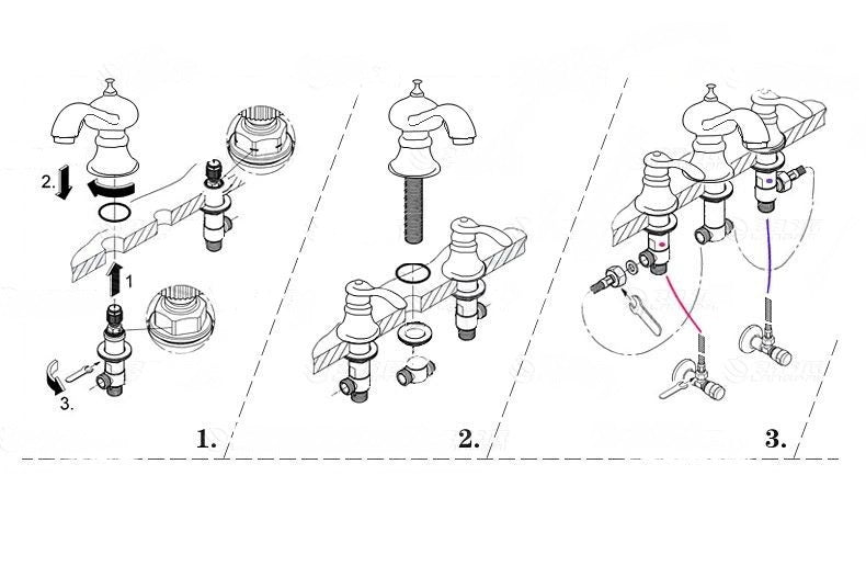 Juno 5 Pcs Gold Bathtub Faucet Deck Mount WIth Handheld Shower Faucet