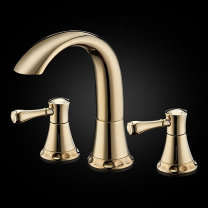 Gold Finish Basin Sink Faucet