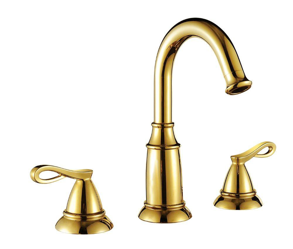 Gold Finish Bathroom Sink Faucet