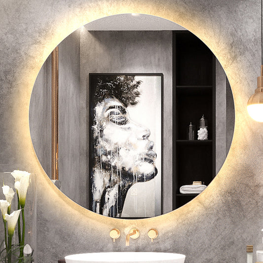 Juno Stylish Frameless Wall Mount LED Round Bathroom Mirror Light