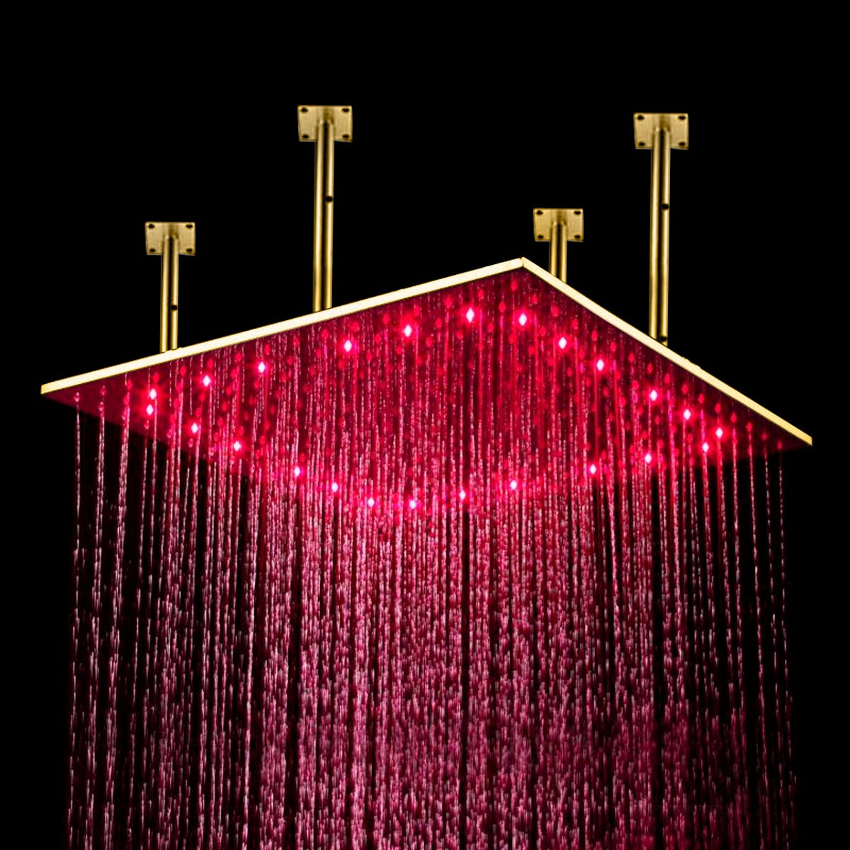 40 GOLD LED Rian SHOWER HEAD