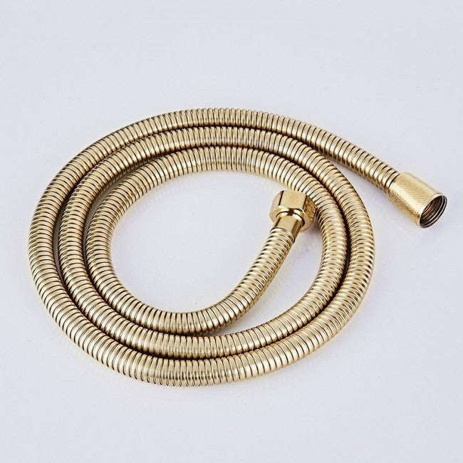 Juno Gold Polished Single Handle Wall Installation Bathtub Faucet with Handheld Shower 