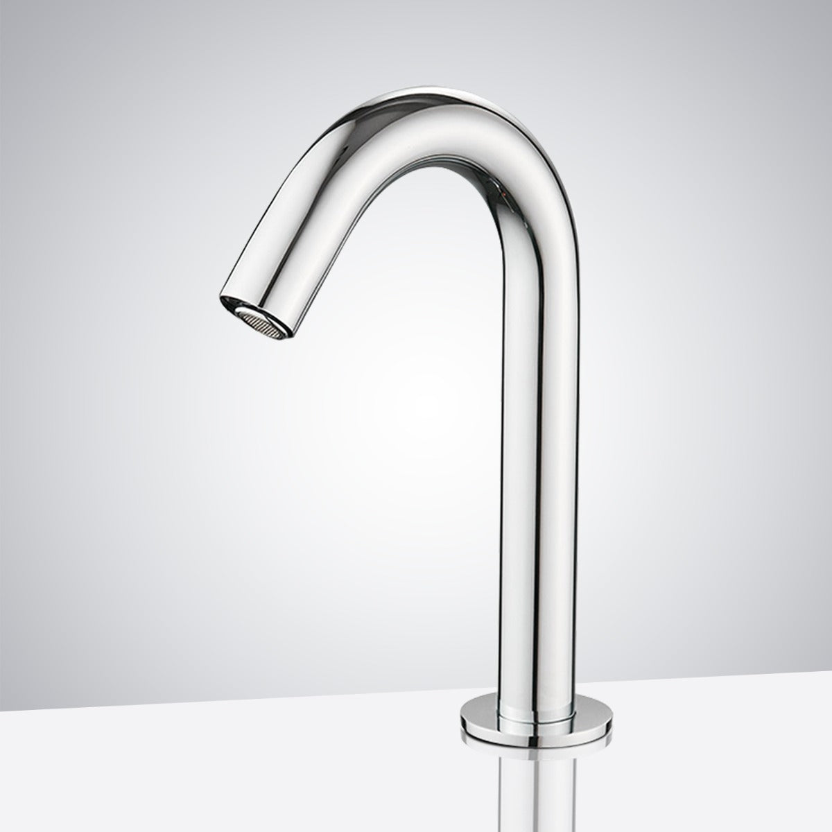 Long chrome sensor faucet