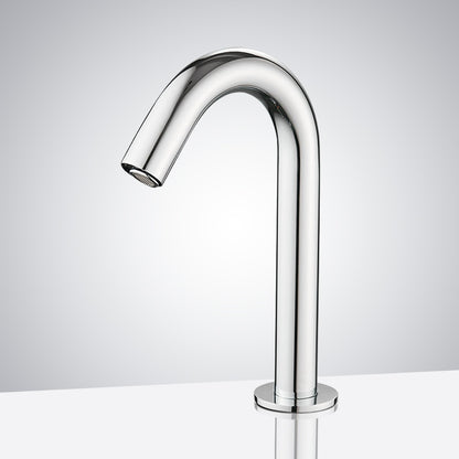 Long chrome sensor faucet