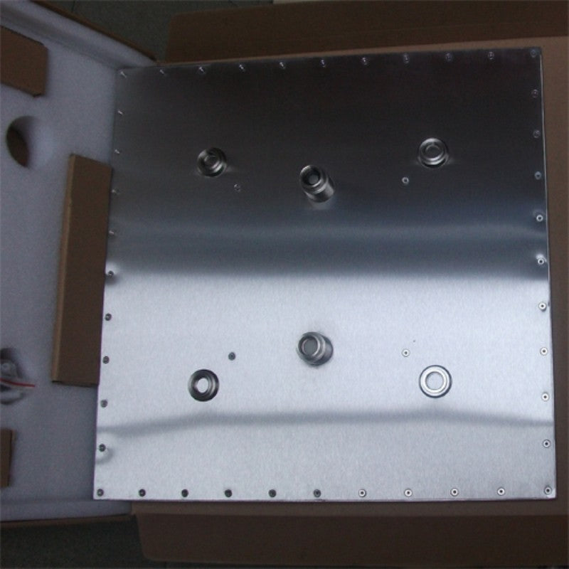 20" Square Brushed Stainless Steel LED Rain Shower Head