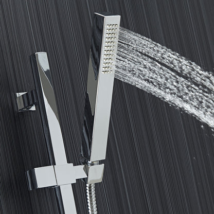 8" Square Rain Shower System Set in Rain Shower Head