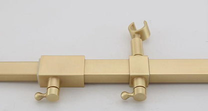 Juno Luxury Brushed Gold Wall Shower Mixer & Handheld Shower