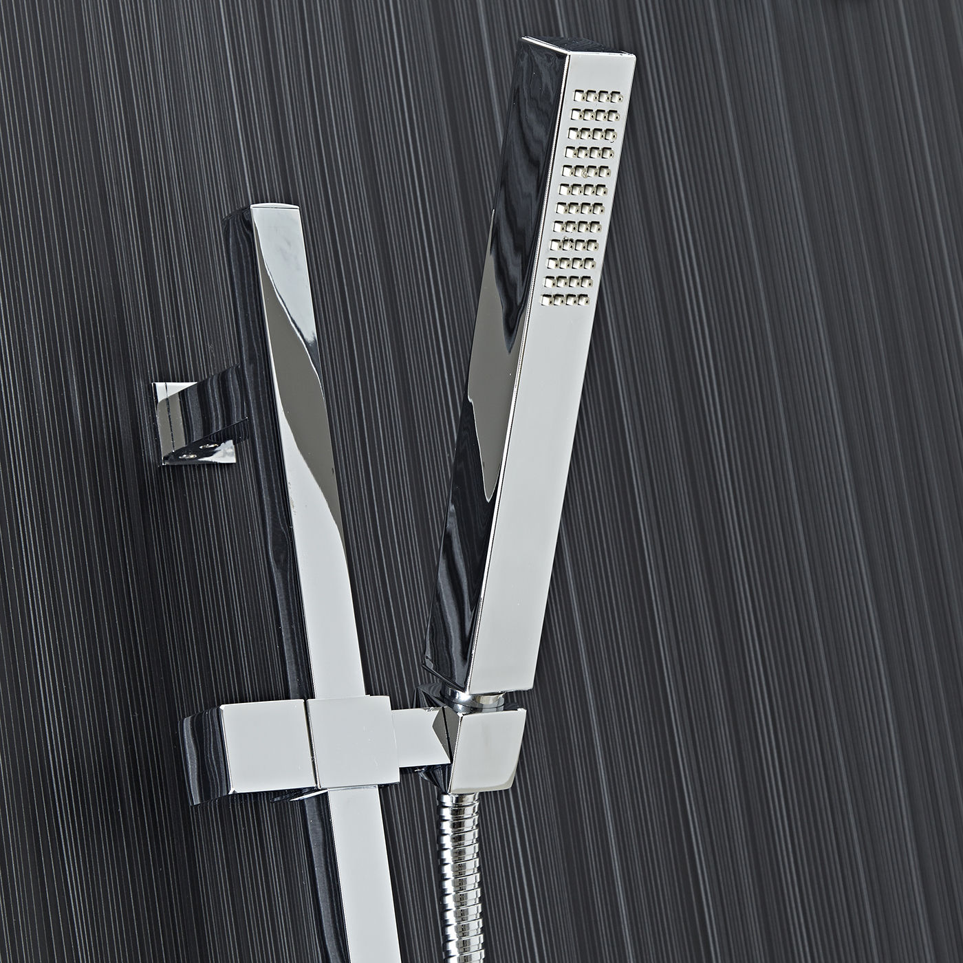 8" Square Rain Shower System Set in Rain Shower Head