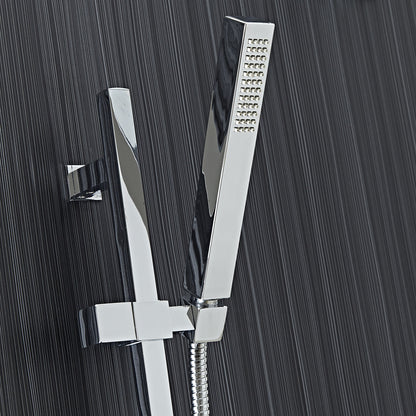 8" Square Rain Shower System Set in Rain Shower Head