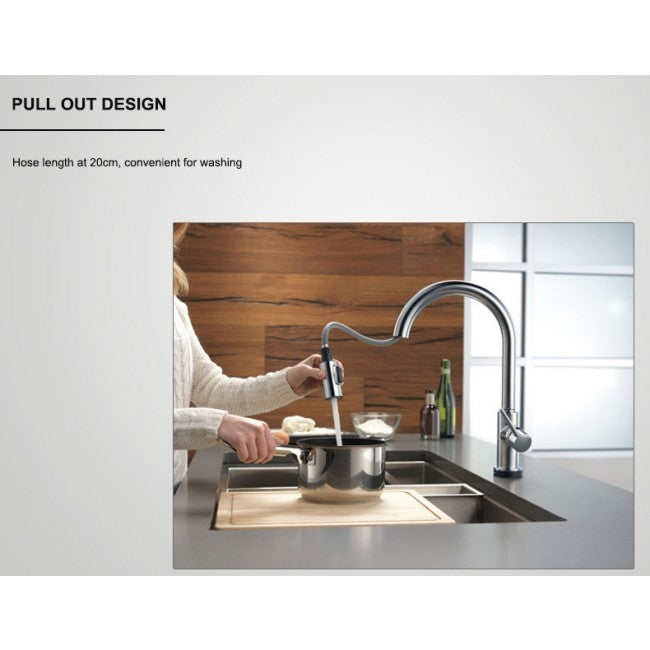 Cusco Long Neck Kitchen Pull Out Touch Sensor Faucet