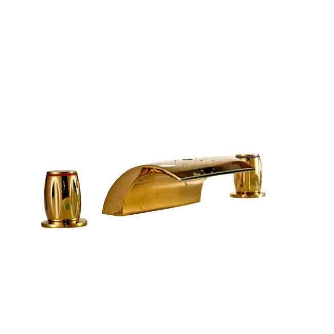 Buenos Gold polished Bathroom Sink Faucet And Mixer Tap for Bathtub 