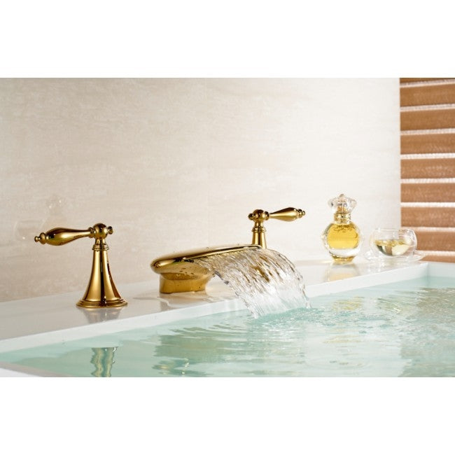 Quito Bath Sink Faucet Deck Mount Mixer Tap 