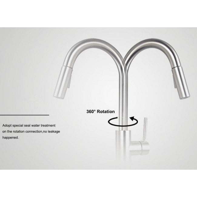 Cusco Long Neck Kitchen Pull Out Touch Sensor Faucet