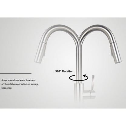 Cusco Long Neck Kitchen Pull Out Touch Sensor Faucet