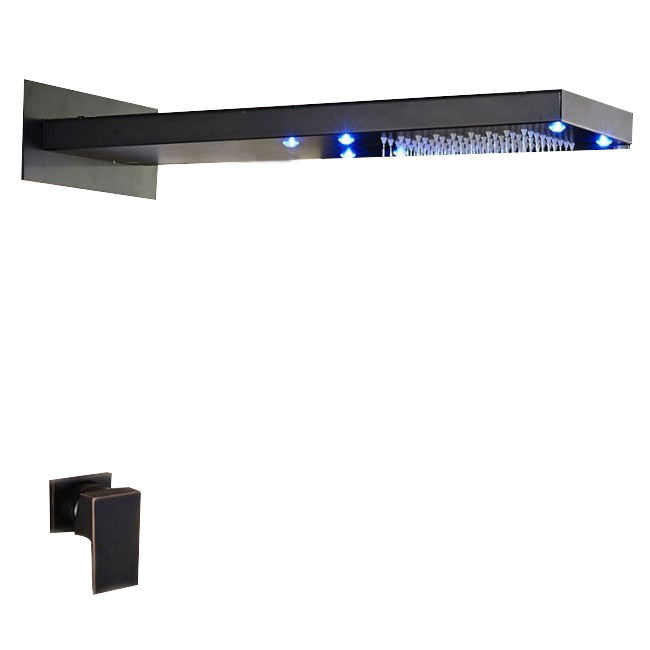 Rectangle LED Shower Head Oil Rubbed Bronze