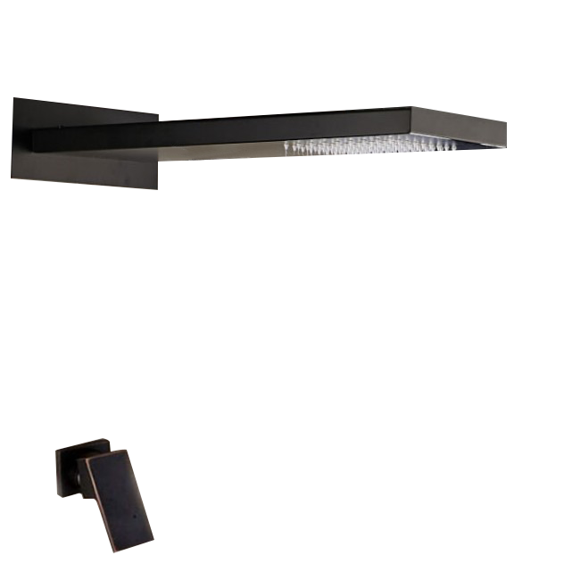 Waterfall Rainfall Oil Rubbed Bronze Shower System