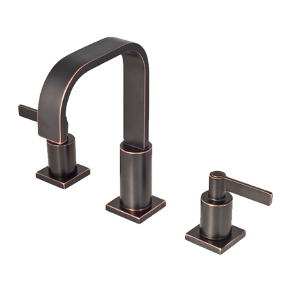 Widespread Dual Handle Deck Mount Bathroom Sink Faucet Oil Rubbed Bronze