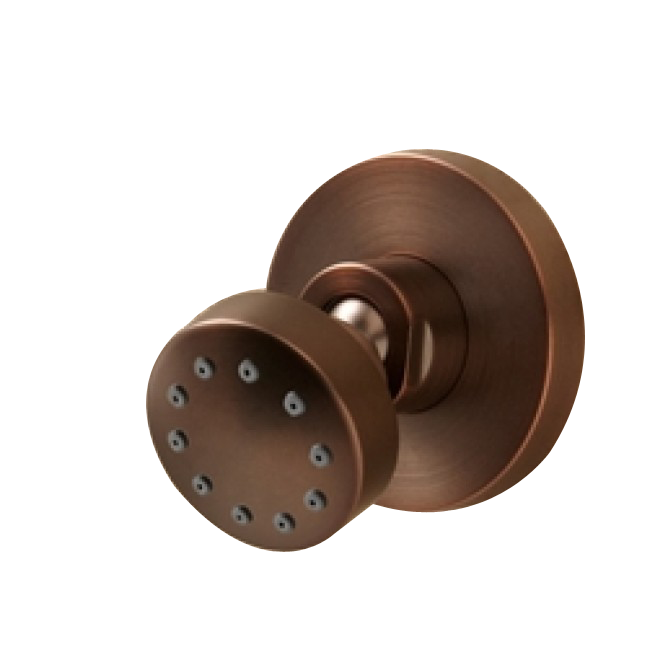 Oil Rubbed Bronze Round Jetted body massage shower