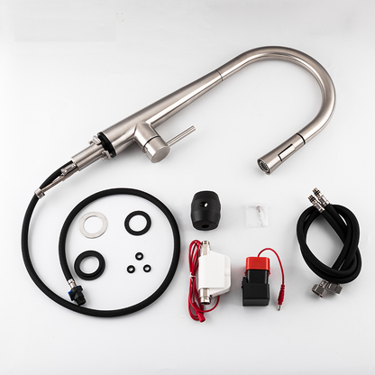 Brushed Nickel Smart Touch Kitchen Sink Faucet Deck Mount