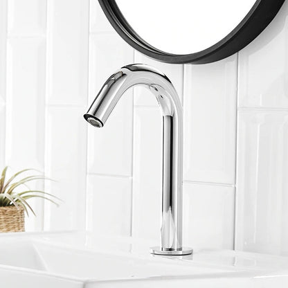 Long chrome sensor faucet