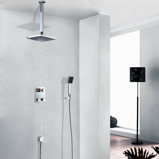 Digital Display Ceiling Mount Rain Shower System