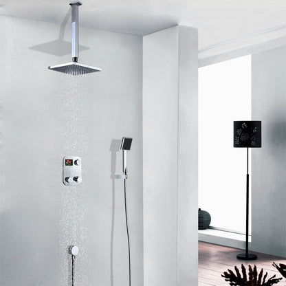 Digital Display Ceiling Mount Rain Shower System