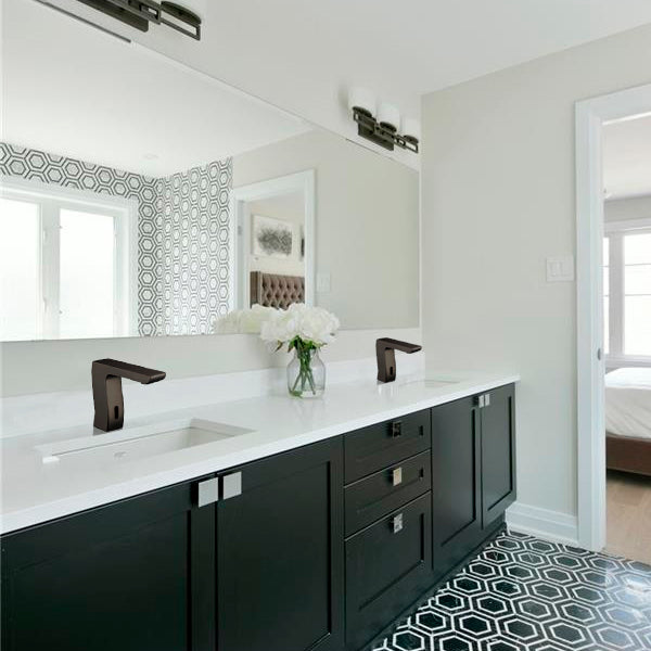 Juno Bronze Finish Bathroom Motion Sensor Faucet in Oil Rubbed Bronze