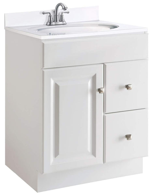 Juno Semi Gloss White Vanity Cabinet