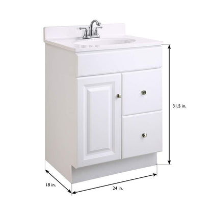 Juno White Vanity Cabinet